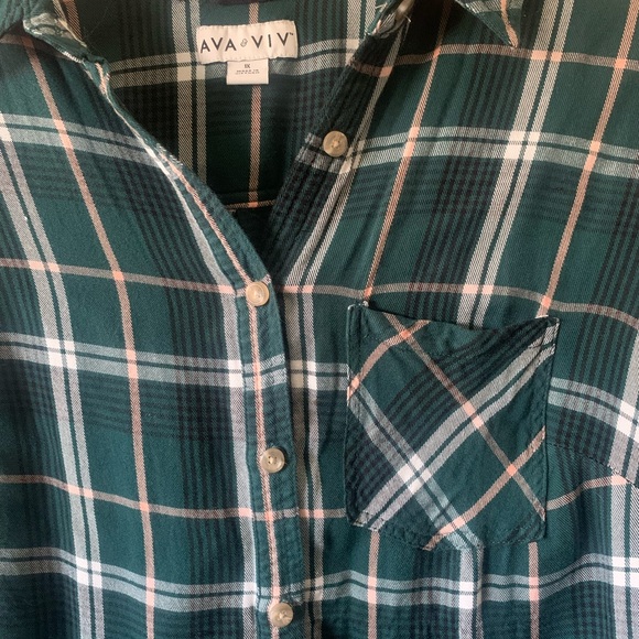 Plaid Button Up - Picture 2 of 6